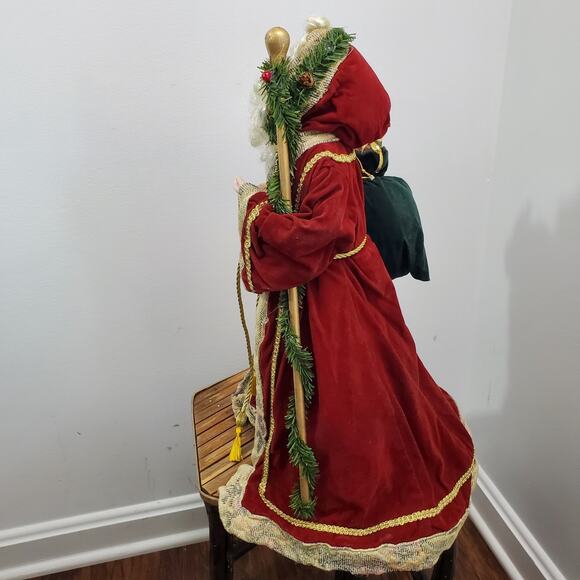 Vintage St Nicholas Santa Claus Tree Topper or Shelf Sitter Christmas Holiday - Picture 6 of 10